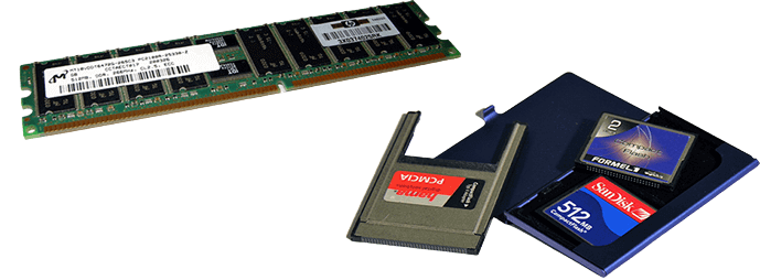 Peripherals and options Memory kits and compact flash cards peripheral add-ons.